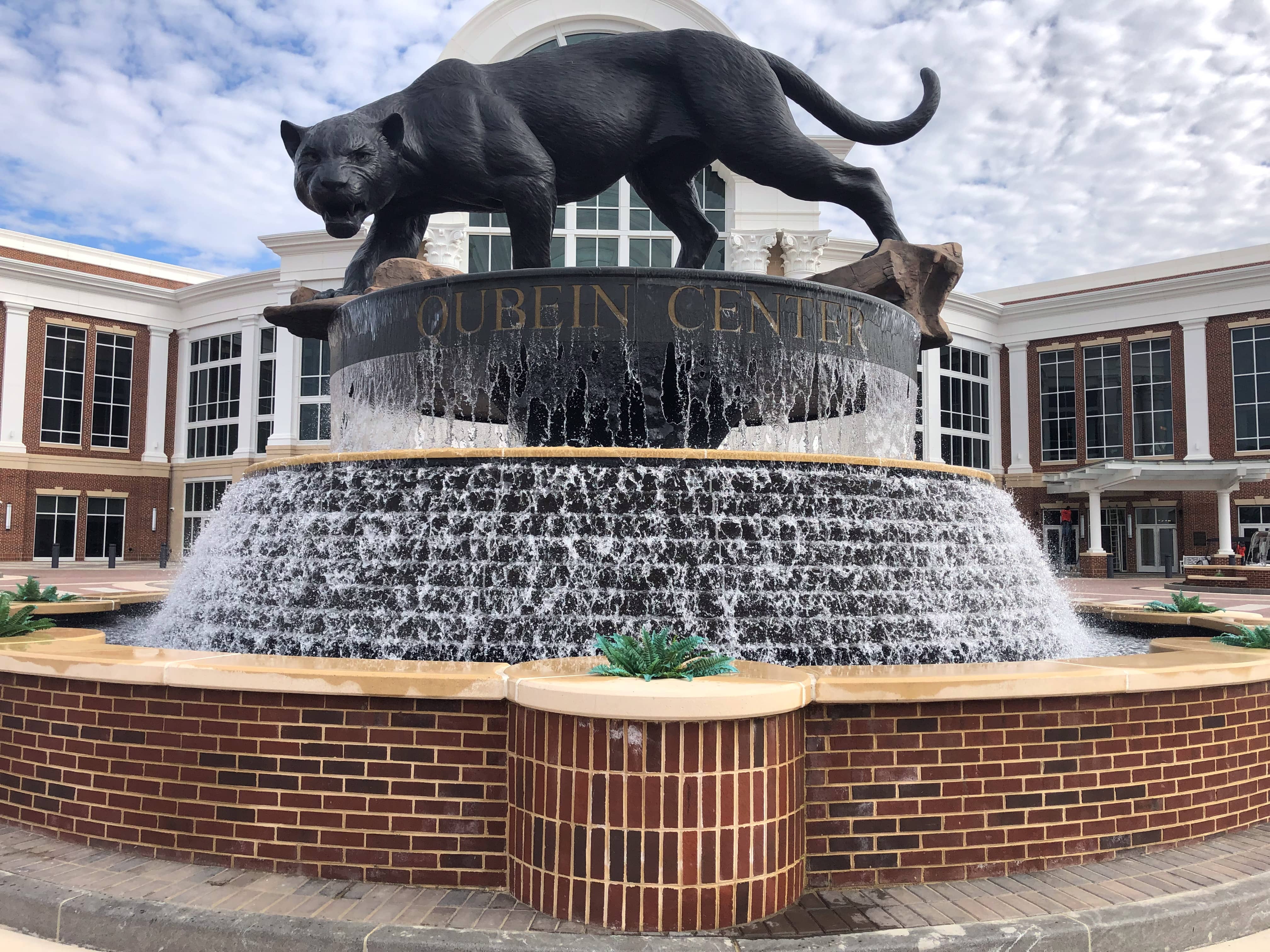 Basin Fountain with Panther