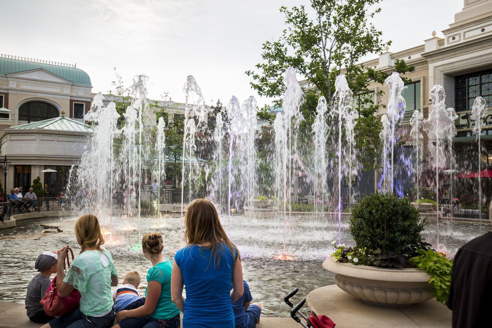 Station Park Show Fountain in the Daytime