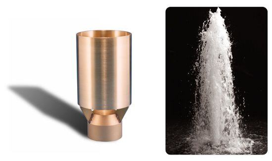 Cascade Fountain Nozzle product photo and water effect