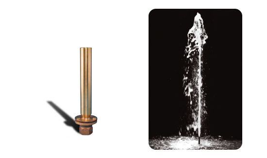 Dominator Fountain Nozzle product photo and water effect