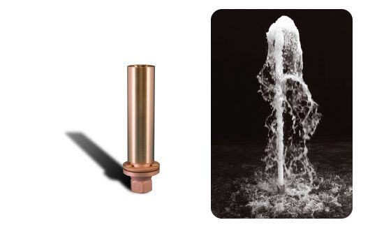 Foam Jet Fountain Nozzle product photo and water effect